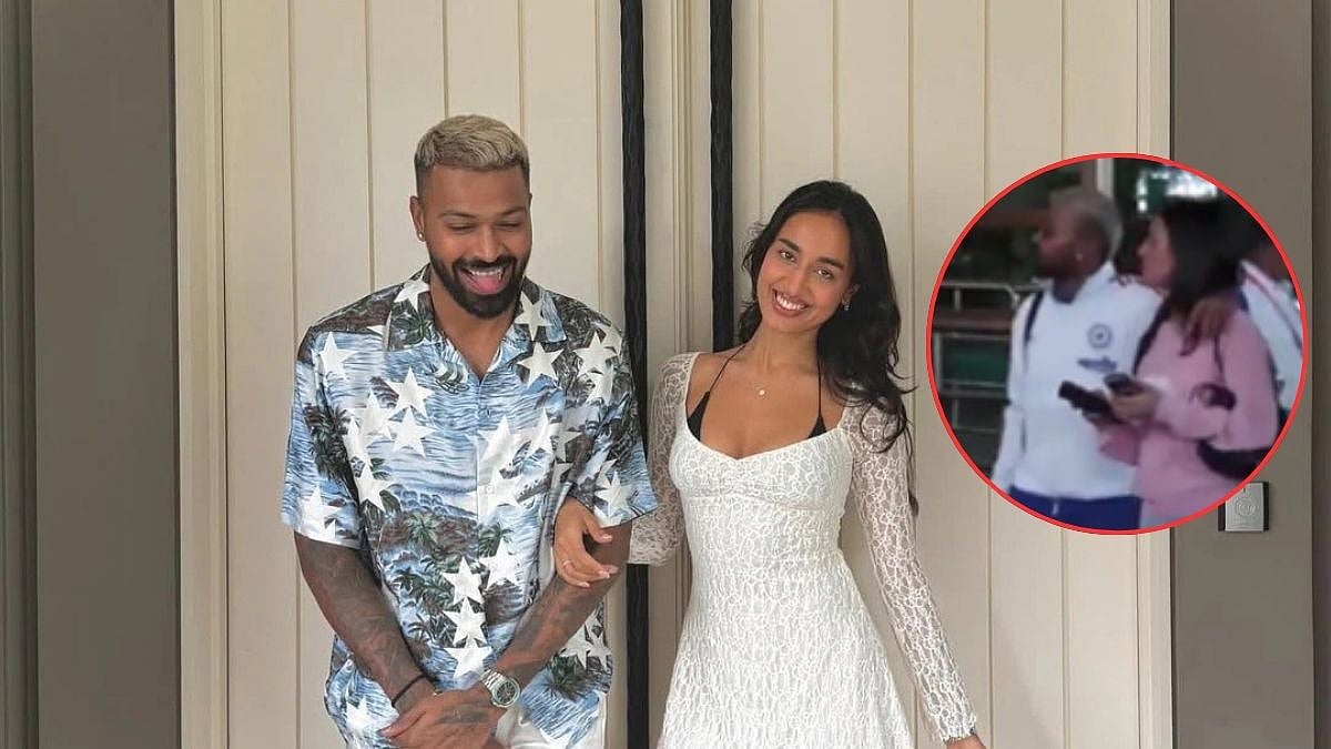 'Always Glued To His Girlfriend': Hardik Pandya Lands In Chennai With Mahieka Sharma, Netizens Question Focus Ahead Of IND VS ZIM T20 WC26 Clash | VIDEO 