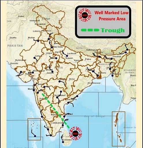 Weather systems affecting Madhya Pradesh at present 