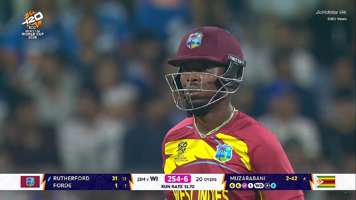 WI Vs ZIM: West Indies Smash Highest Total Of ICC T20 World Cup 2026, Score 254 Runs Against Zimbabwe In Super 8 Clash 