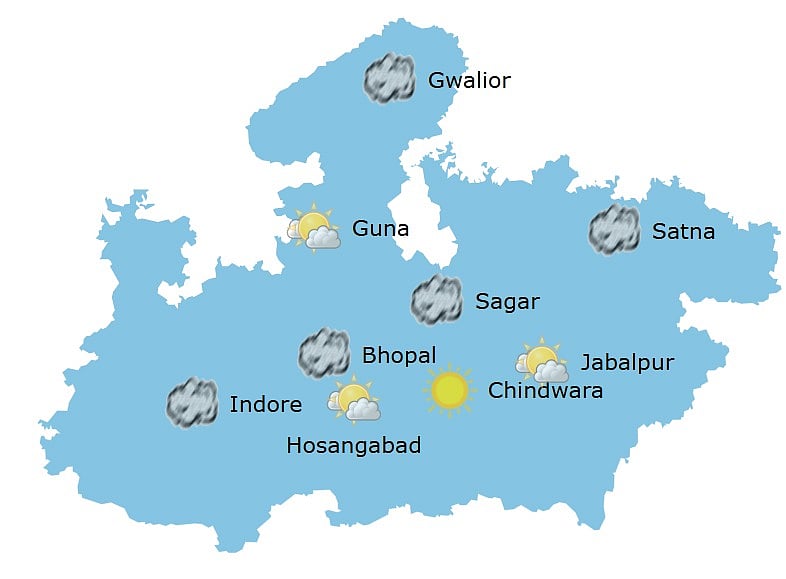Weather in Madhya Pradesh at 10:30 am 