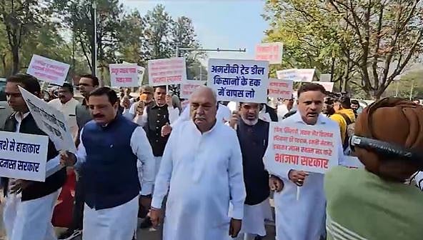 Bhupender Singh Hooda Leads Congress Protest March To Haryana Assembly 