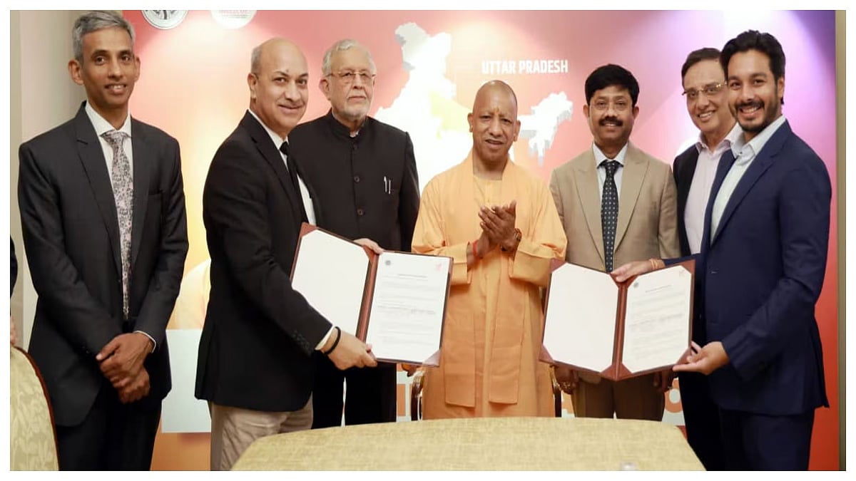 UP Signs ₹4,458 Crore MoU With AISATS For Cargo Campus & Air Catering At Jewar Airport During Singapore Visit 