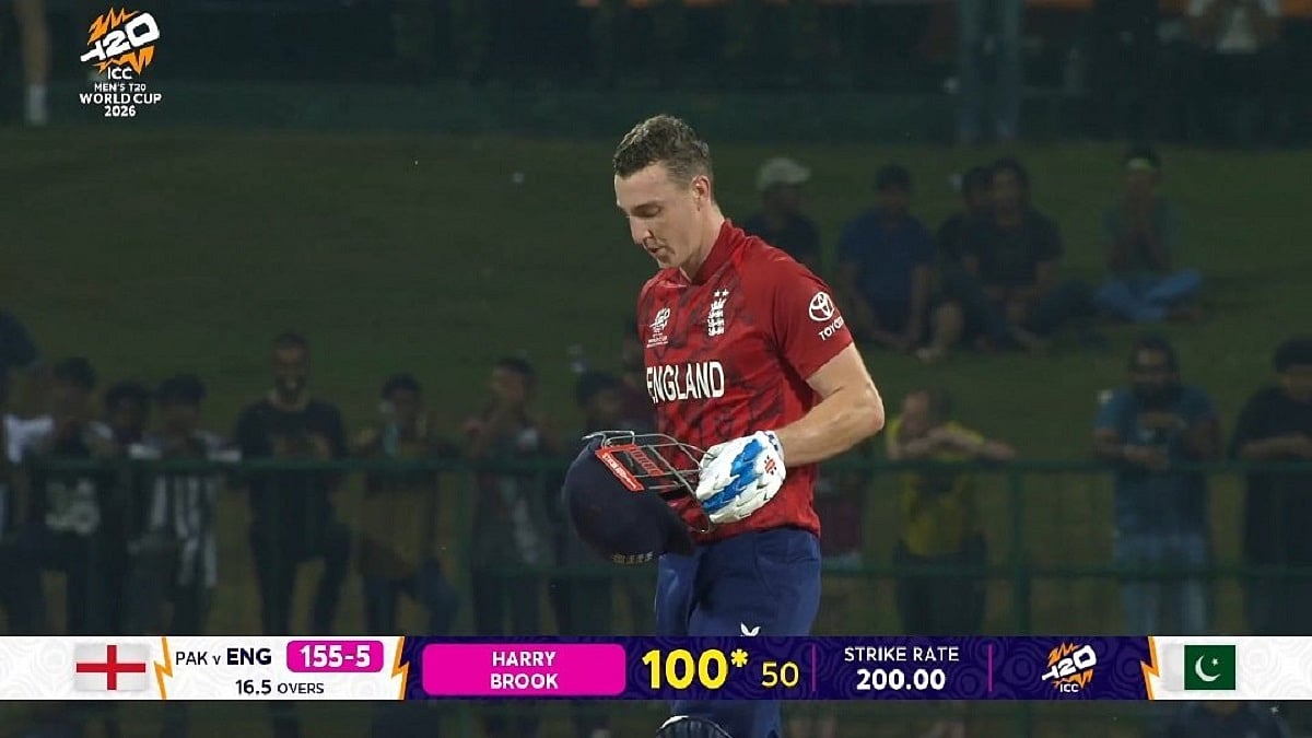 England Captain Harry Brook Smashes Maiden Century In ICC T20 WC26 Match Against Pakistan 