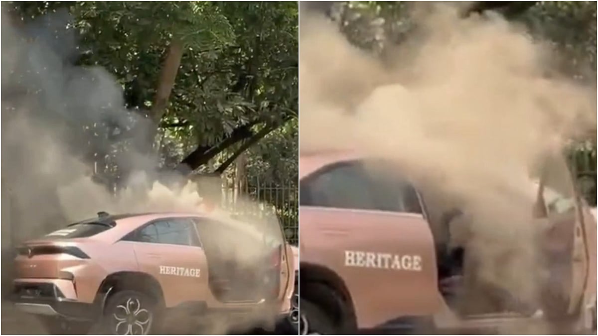 Thane: Electric Demo Car Catches Fire In Hiranandani Estate, No Injuries Reported - VIDEO 