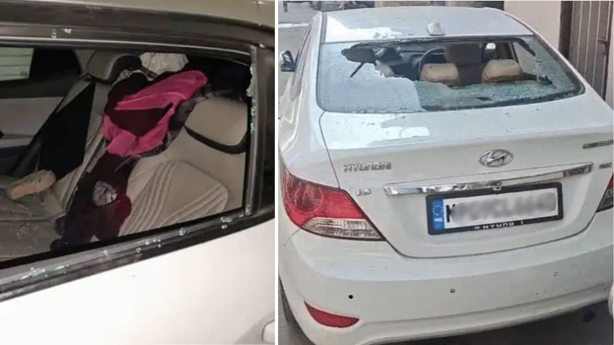 Indore News: Unidentified Miscreants Pelt Bricks, Smash Multiple Vehicle Windows During Night Hours In Indore | 