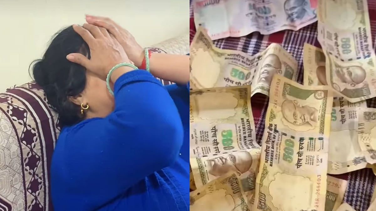 'Guys, Ab Mummy Ro Rahi Hai': Woman Finds ₹500 & ₹1000 Notes She Hid From Husband, 9 Years After Demonitisation - Video 