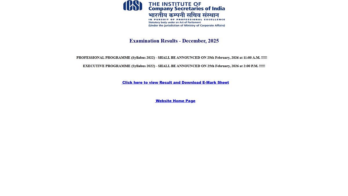 ICSI CS Executive, Professional Result Dec 2025 Today At icsi.edu; Check Time & Direct Link Here 
