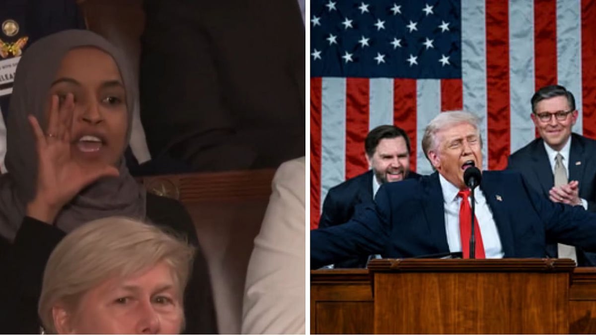 'You Killed Americans… You Should Be Ashamed Of Yourself': Rep Ilhan Omar Shouts At Trump’s State Of The Union Address | VIDEO