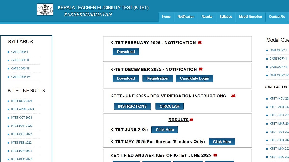 Kerala Pareeksha Bhavan To Open KTET TET 2026 Registration Window From Tomorrow; Check Fees & Category Details Here 