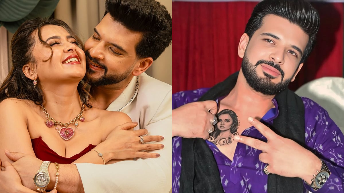 Karan Kundrra Clarifies Girlfriend Tejasswi Prakash's Face Tattoo On His Chest Is NOT Permanent: 'Have To Support Her...' 