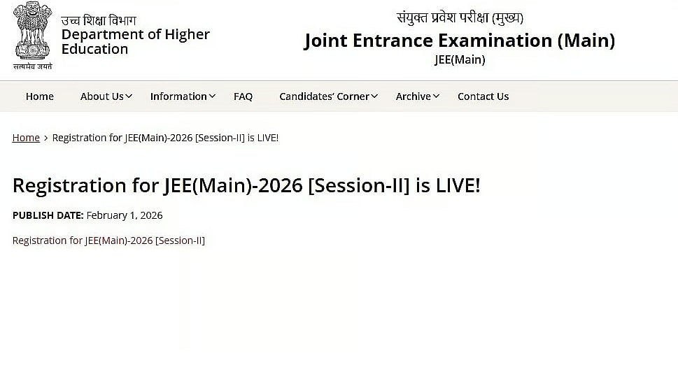 JEE Main 2026 Session 2 Registration Concludes Today: Last Chance to Apply by 9 PM