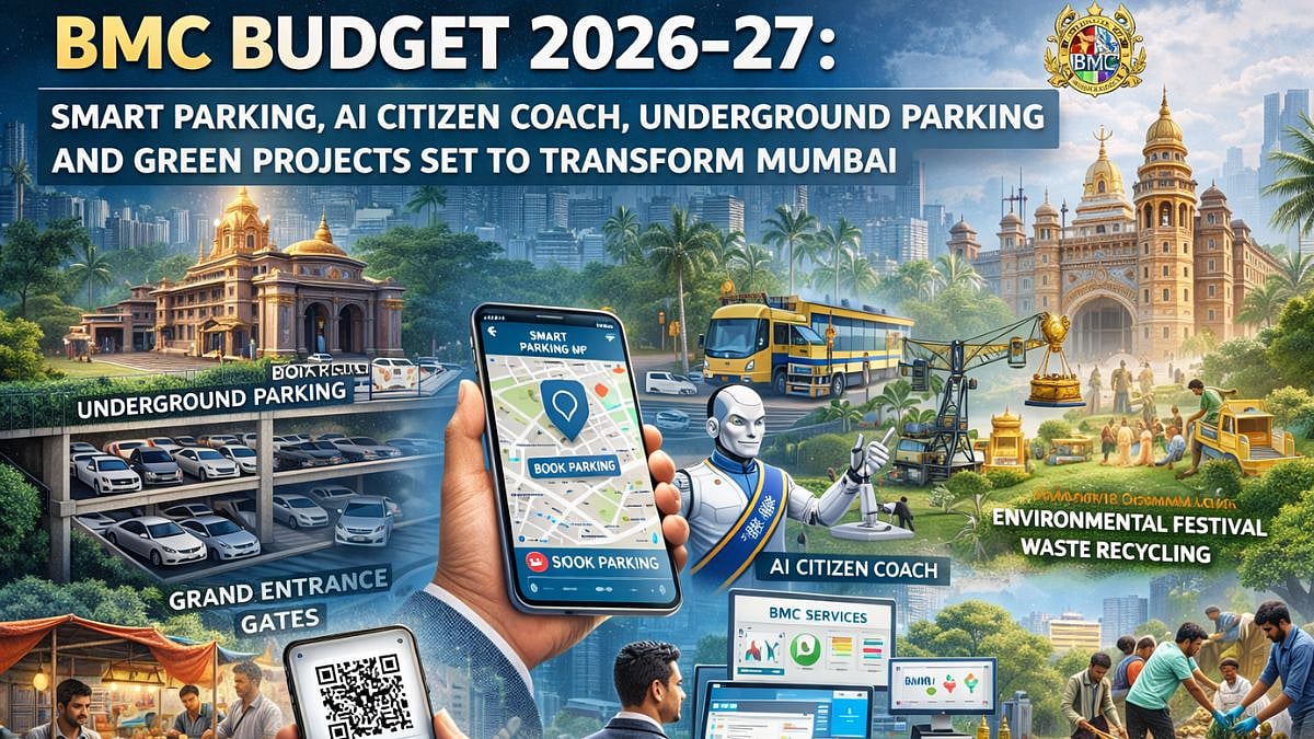 BMC Budget 2026–27: Smart Parking, AI Citizen Coach, Underground Parking And Green Projects Set To Transform Mumbai 