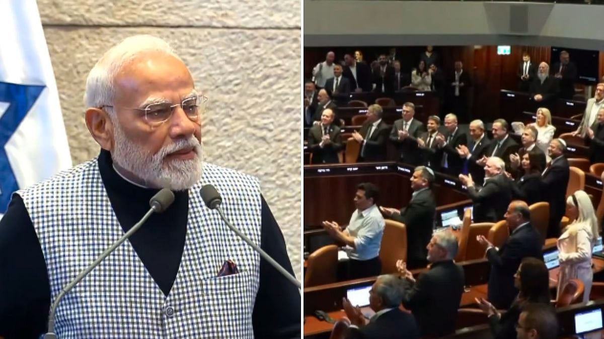 'Modi-Modi' Chants Erupt In Knesset As PM Makes Historic Address To Israeli Parliament 