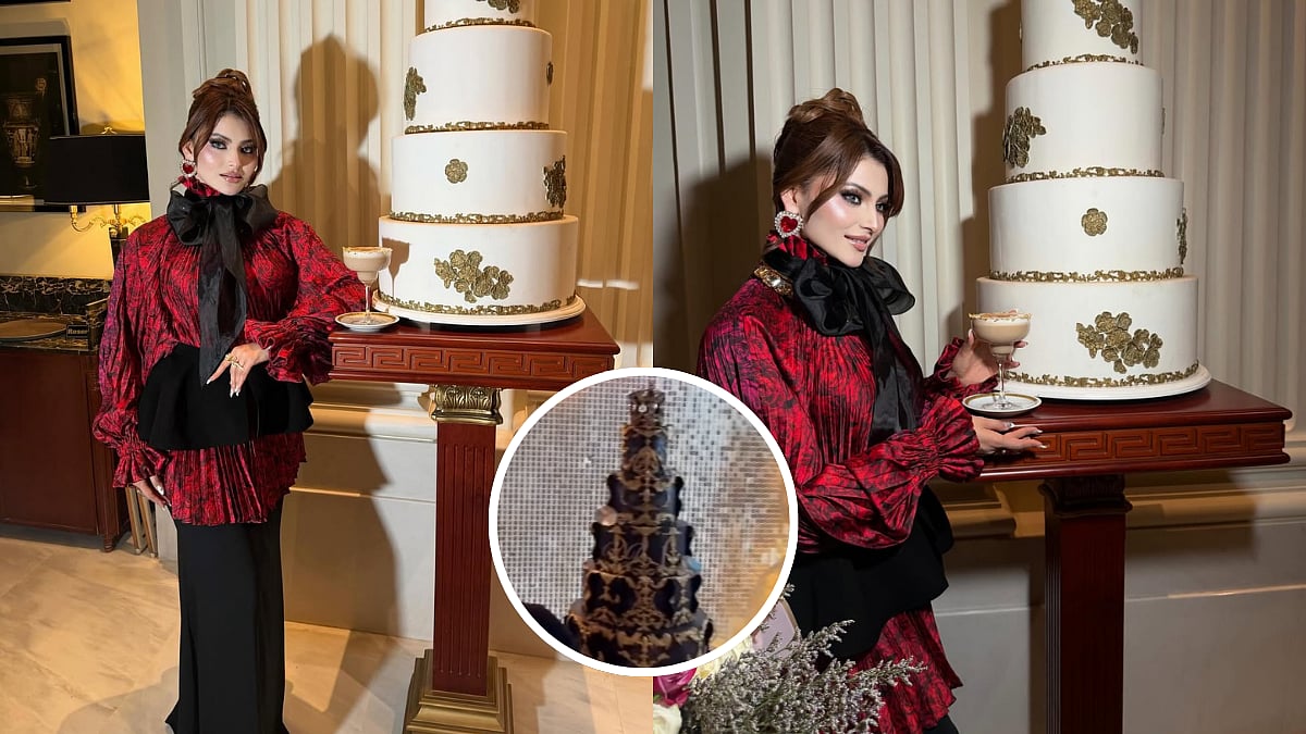 Is This World's Most Expensive Cake? Urvashi Rautela Celebrates 32nd Birthday With ₹16 Crore Gigantic Cake Studded With Real Diamonds – Watch 