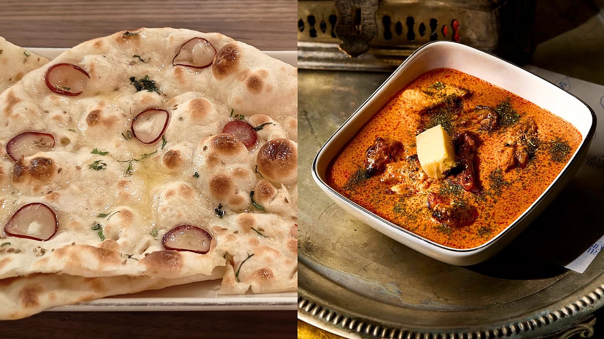 (Left) Ghura Naan and (right) The Daly College Butter Chicken 
