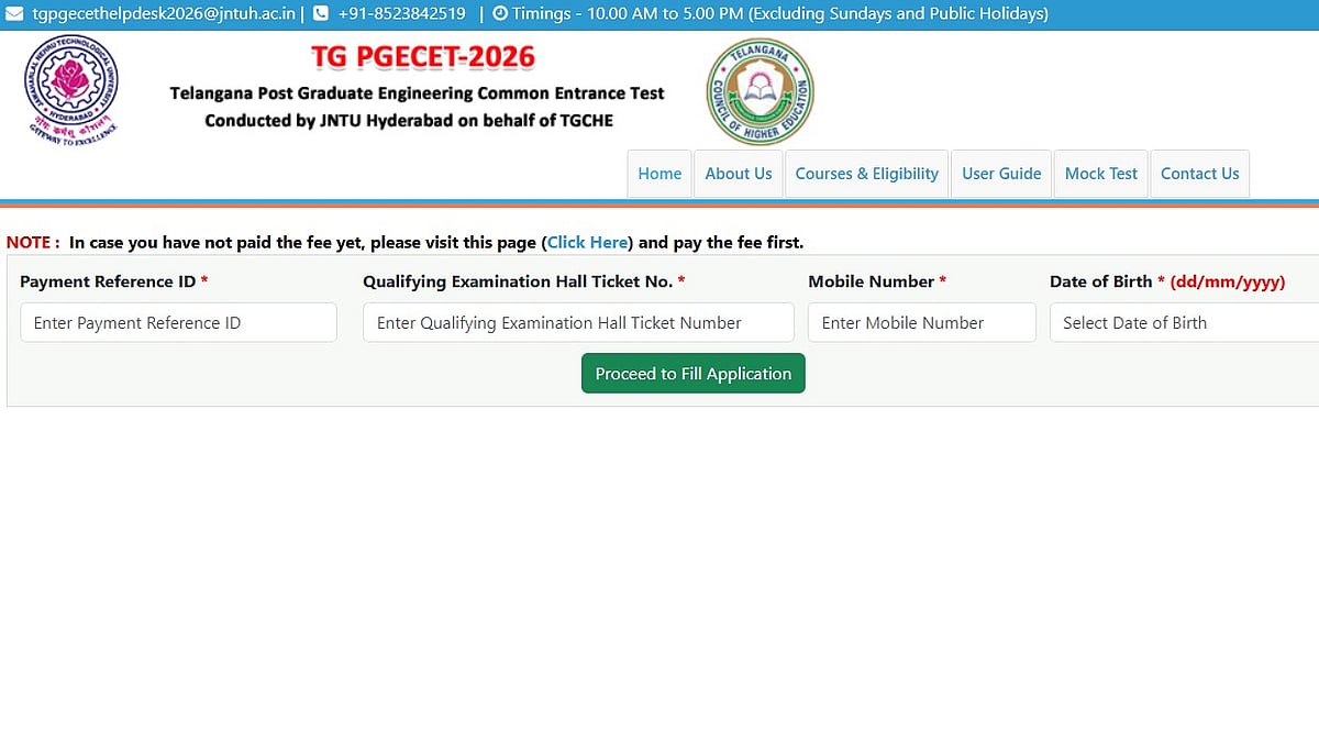 TS PGECET 2026 Application Form LIVE At pgecet.tgche.ac.in; Check Important Dates, Fees & How To Apply 