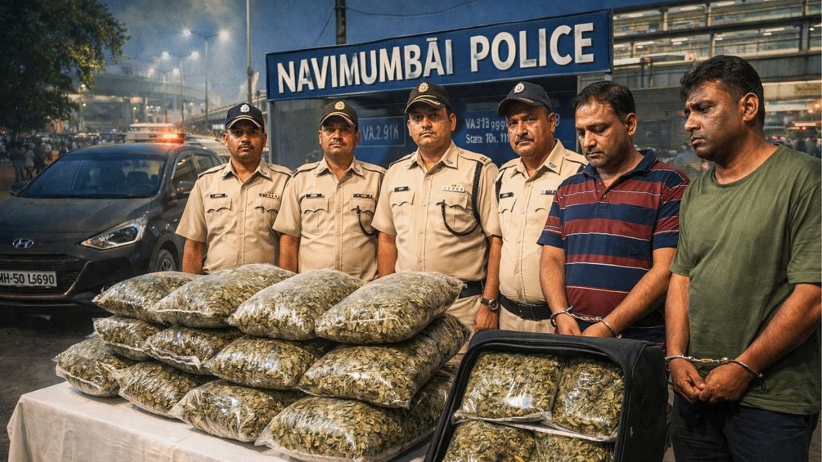 Navi Mumbai Crime: Police Seize 12.91 Kg Hydro Ganja Worth ₹12.91 Crore Near Vashi Railway Station, 3 Arrested 