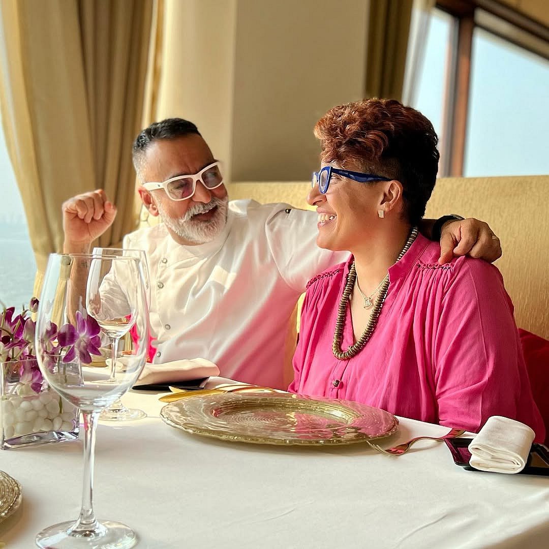 Chef Vineet Bhatia with his wife Rashima
