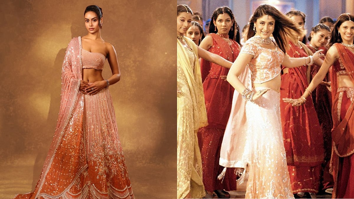 Nysa Devgan Turns Modern Poo! Kajol's Daughter Recreates Kareena Kapoor's 2001 Bole Chudiyan Look In Manish Malhotra Lehenga 