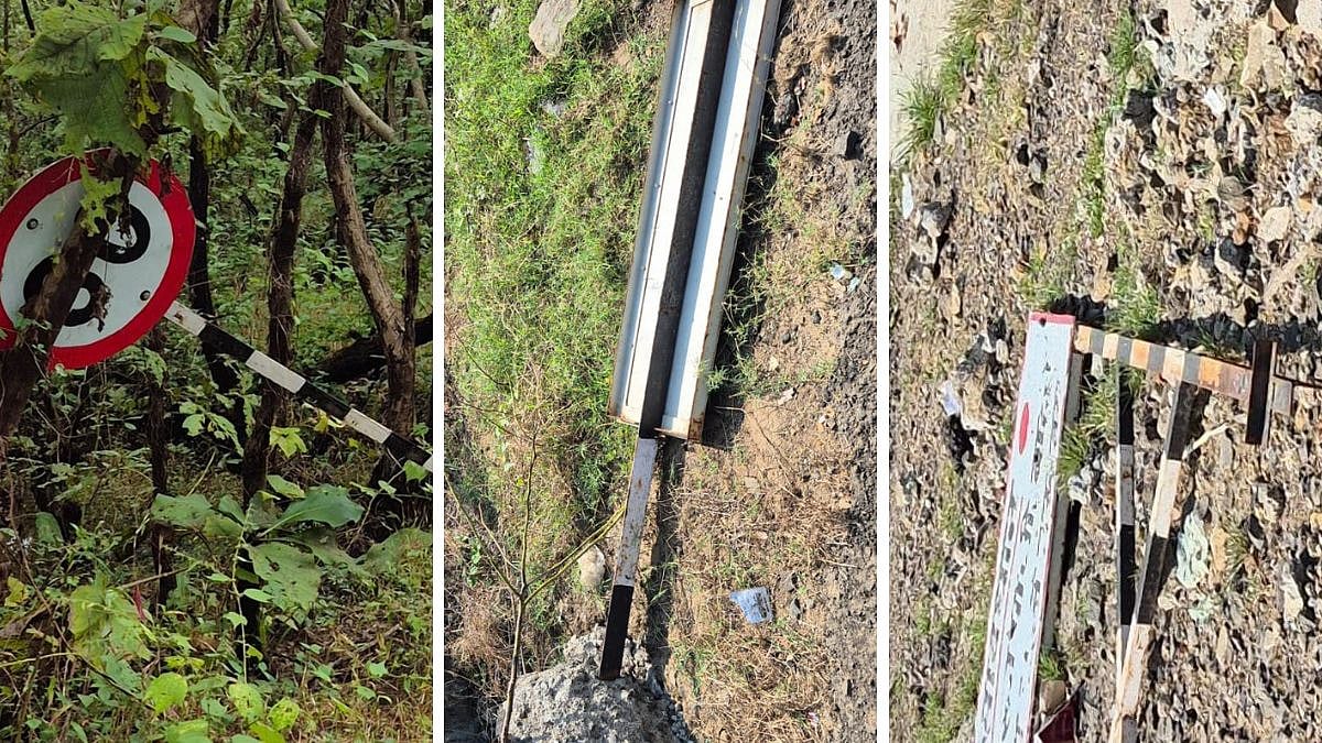 Thane News: Direction Signboards Stolen In Shahapur Taluka, PWD Faces Flak Over Road Safety Lapses 