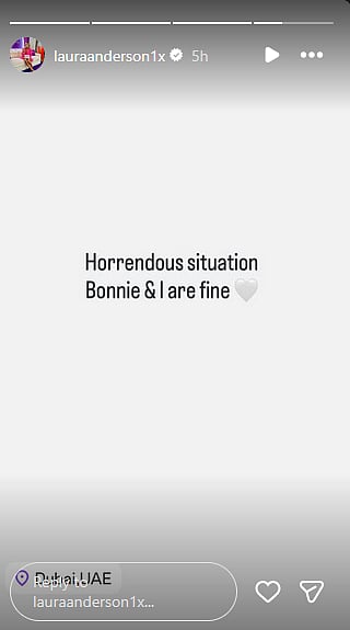 Laura Anderson on Dubai war