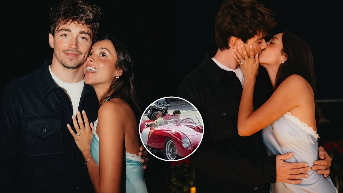 Charles Leclerc & Alexandra Saint-Mleux Secretly Married? Viral Video Of F1 Star Driving Ferrari With Fiancé Spark Wedding Buzz 