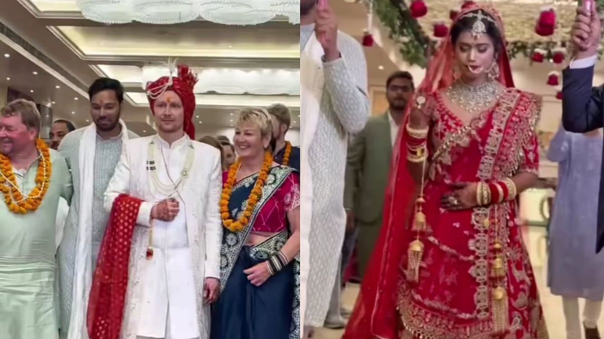 This Lucknow Town Trends After German 'Dulha' Travels Across Countries To Marry His Indian Partner; Cross-Cultural Wedding Wins Hearts Online 