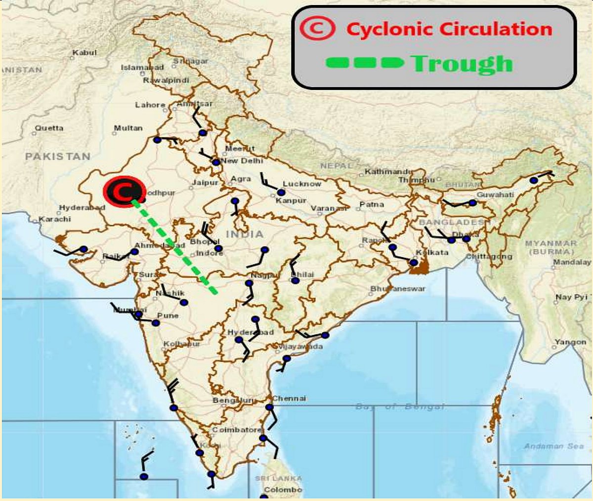 Western Disturbance affecting Madhya Pradesh at present