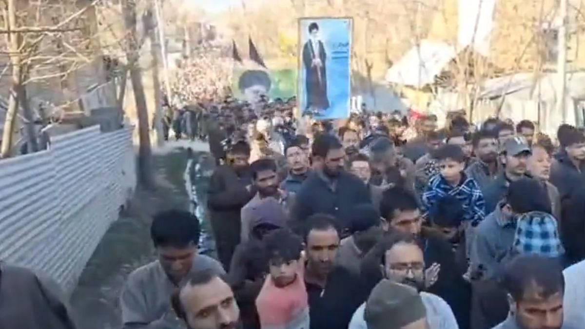 US–Israel–Iran Tensions: Shia Community Members In J&K’s Bandipore & Ramban Protest Killing Of Iran's Supreme Leader Ayatollah Ali Khamenei | Video 