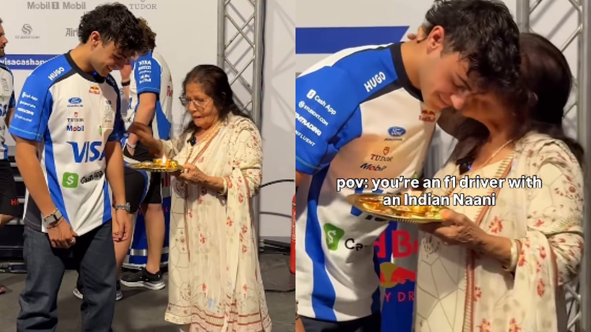 UK F1 Racer Arvid Lindblad Seeks Blessings From His Indian Nani, Wholesome Moment Goes Viral 