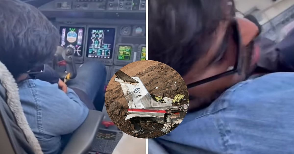 A Son's Desperate Plea..': Ajit Pawar's Son Jay Shares Shocking Video Of VSR Owner Rohit Singh Sleeping On Pilot's Seat During Flight, Seeks Action