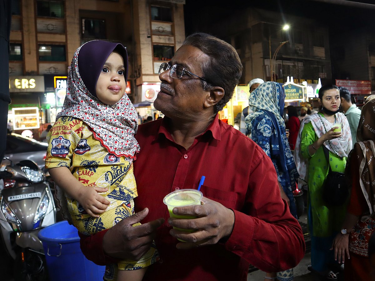 During Ramzan, Muslims fast from sunrise to sunset