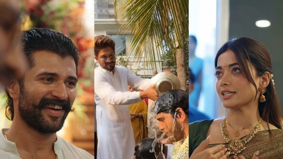 Newlyweds Rashmika Mandanna-Vijay Deverakonda Attend Allu Arjun's Brother Allu Sirish's Pelli Koduku Function; Video Goes Viral - Watch 