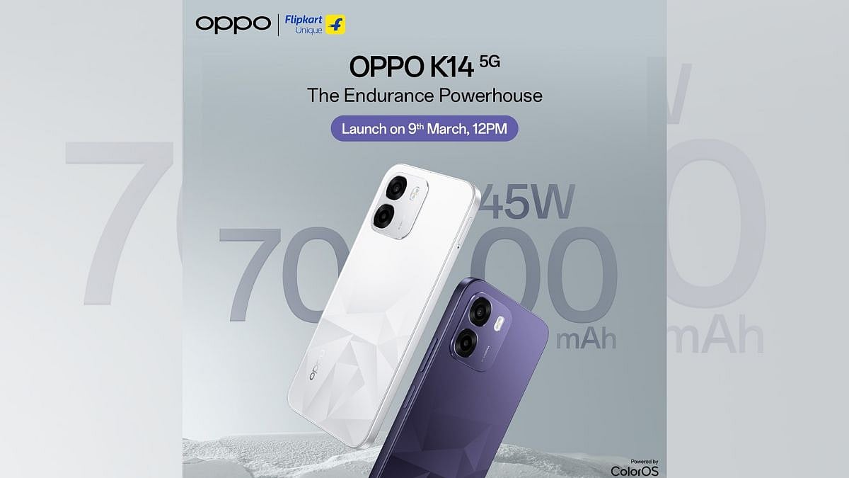 Oppo K14 5G To Launch In India On March 19, Will Be Available Via Flipkart 