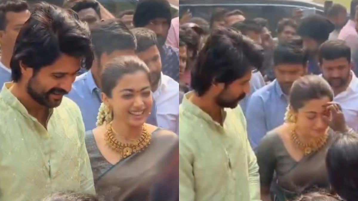 Rashmika Mandanna-Vijay Deverakonda Wedding: Newlyweds Get Grand Welcome At Latter's Village Thummanpet - Watch Video 