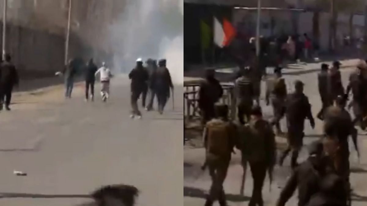 J&K Police Use Tear Gas Shells To Disperse Protesters Over Khamenei's Killing Amid Restrictions In Kashmir Valley – WATCH 