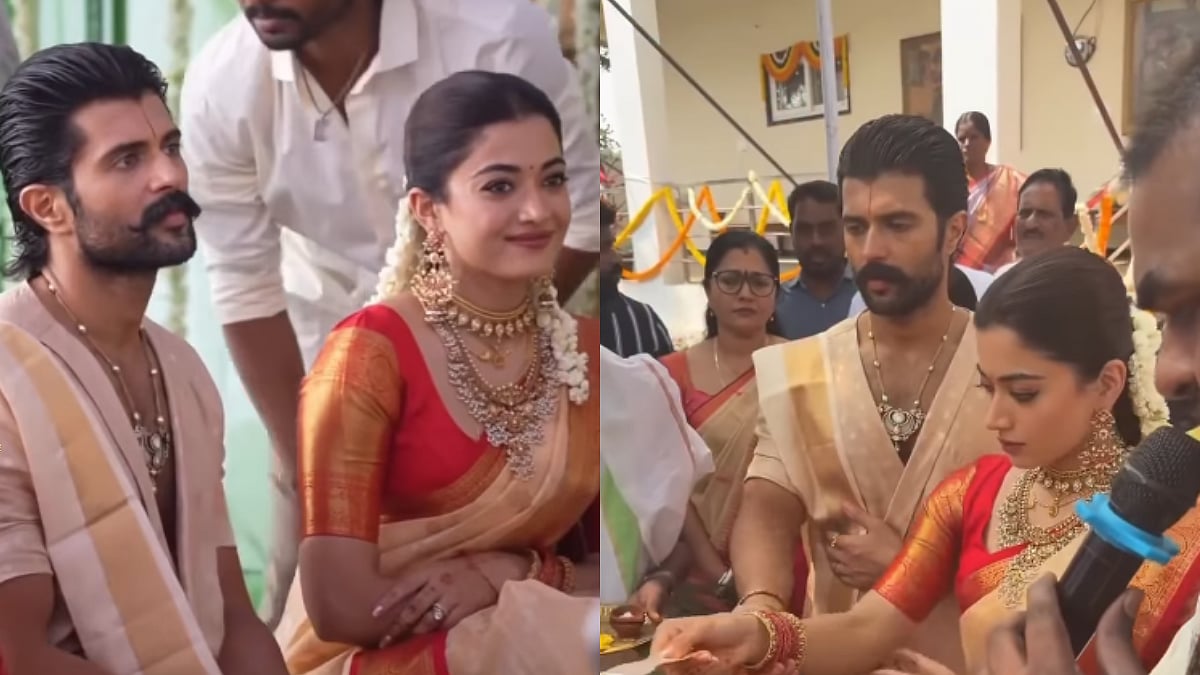 WATCH: Newlyweds Rashmika Mandanna & Vijay Deverakonda Perform Griha Pravesh, Satyanarayana Puja At New Home In Telangana 