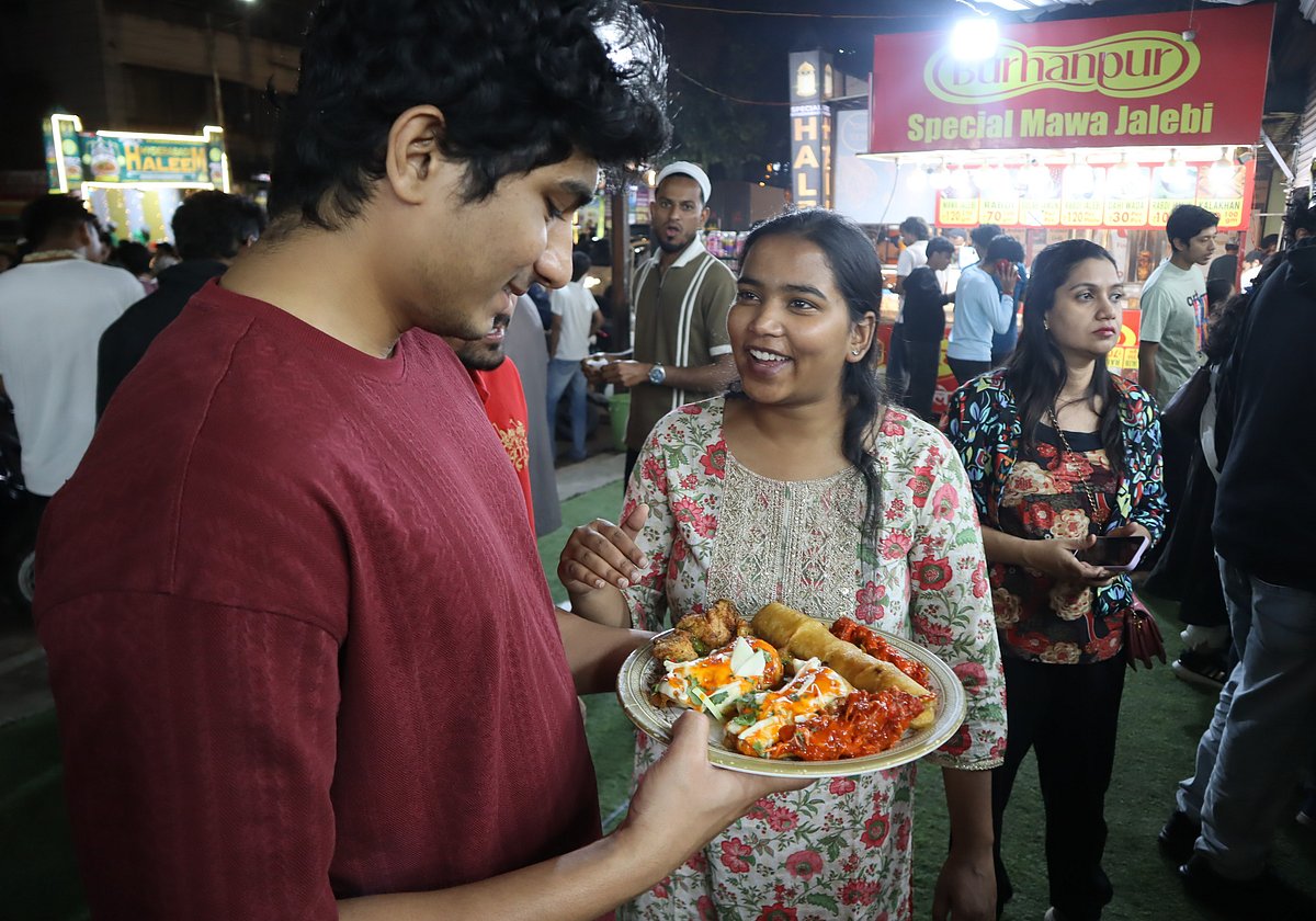 People from different communities visit these stalls