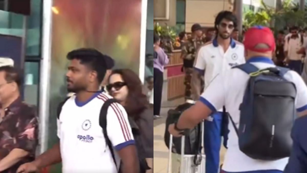 Team India Arrive In Mumbai Ahead Of ICC T20 WC26 Semi-Final Against England At Wankhede On March 5 | VIDEO 