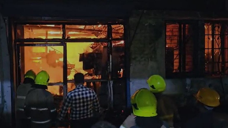 Major Fire Breaks Out At Thane Warehouse, No Casualties Reported 