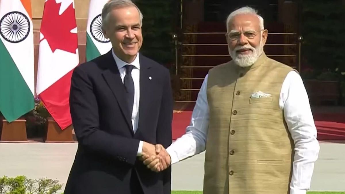 New Delhi: PM Modi Meets Canadian Counterpart Mark Carney At Hyderabad House For Delegation-Level Talks 