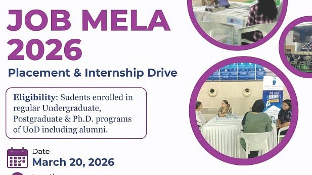 Job Mela 2026: Delhi University To Host Placement And Internship Drive On March 20 