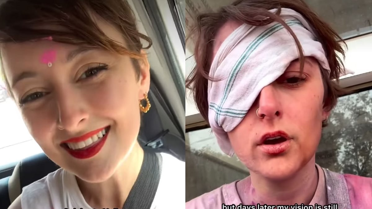 'Crazy': Austrian Tourist Says Stones Mixed With Holi Colours Injured Her Eyes During Vrindavan Celebrations - Video 
