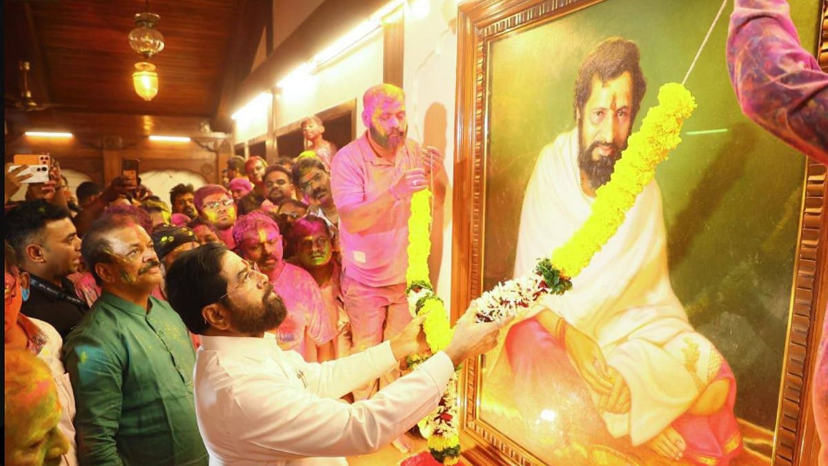 Maha DY CM Eknath Shinde Marks Dhulivandan With Tribute To Anand Dighe & Bal Thackeray In Thane, Avoids Festive Celebrations 