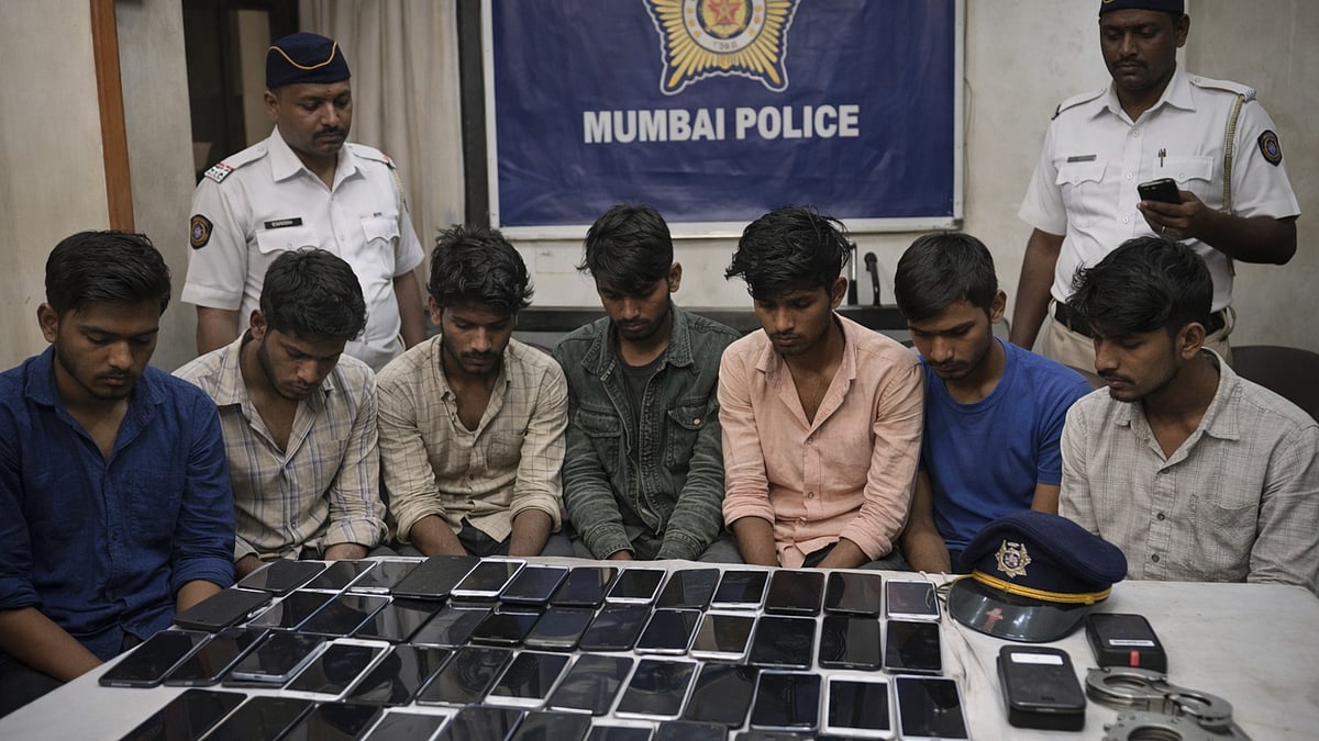 Mumbai Police Bust Interstate Gang Targeting Iftar Crowds, Recover 37 Stolen Mobiles From 6 Thieves 