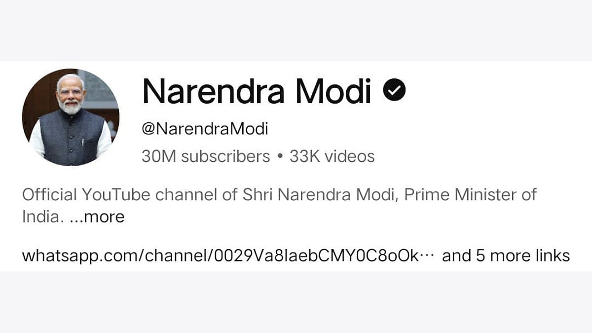 India's PM Narendra Modi Crosses 30 Million Subscribers On YouTube, Highest Among Leaders Globally 