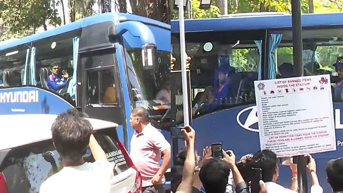 IND vs ENG T20 WC Semifinal: Huge Crowd Gathers Outside Wankhede Stadium As Team India Arrives For Practice Session In Mumbai; Video 