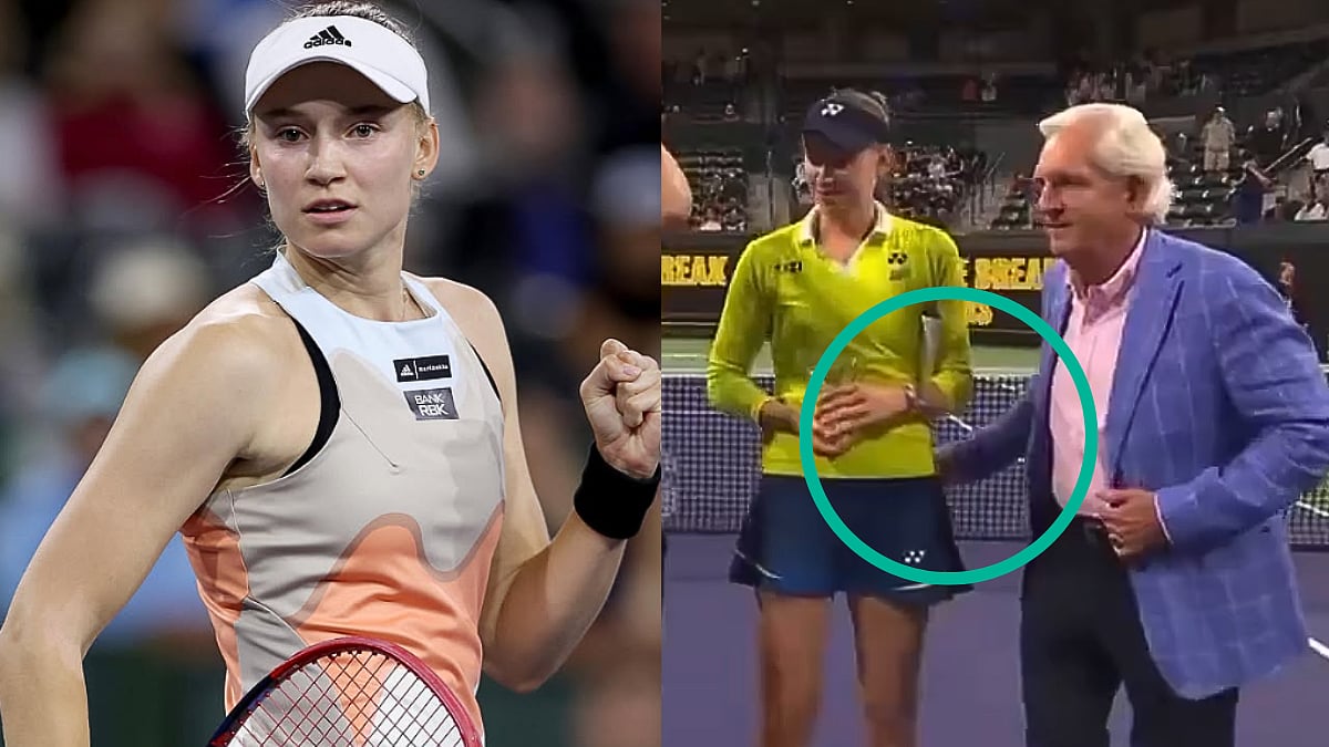 Awkward Scenes! Elena Rybakina Moves Presenter's Hand Off Her Back During Trophy Presentation; Video 