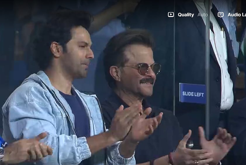 Varun Dhawan at T20 India Vs England Semi-Finals
