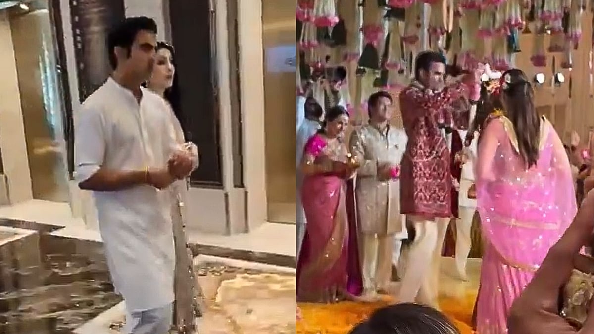 Gautam Gambhir & His Wife Attend Arjun Tendulkar‑Saaniya Chandhok's Wedding Ahead Of IND vs ENG T20 WC Semifinal In Mumbai; Video 